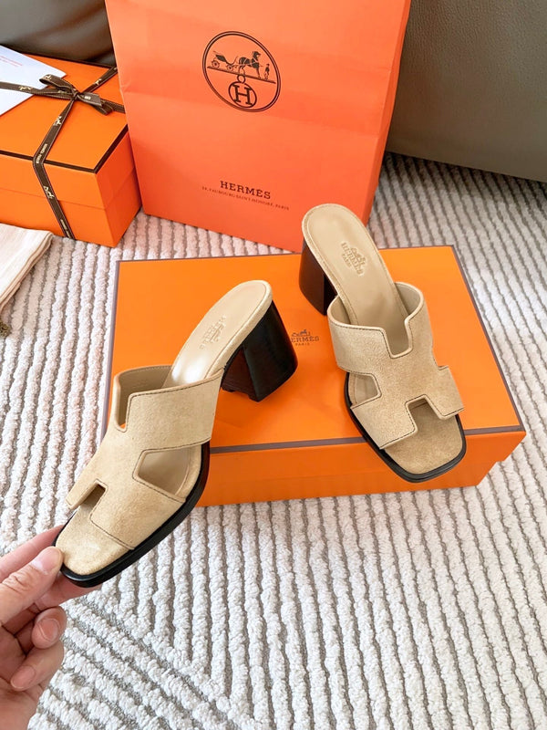 Sandalo HM Helia 60 in pelle scamosciata beige 963255