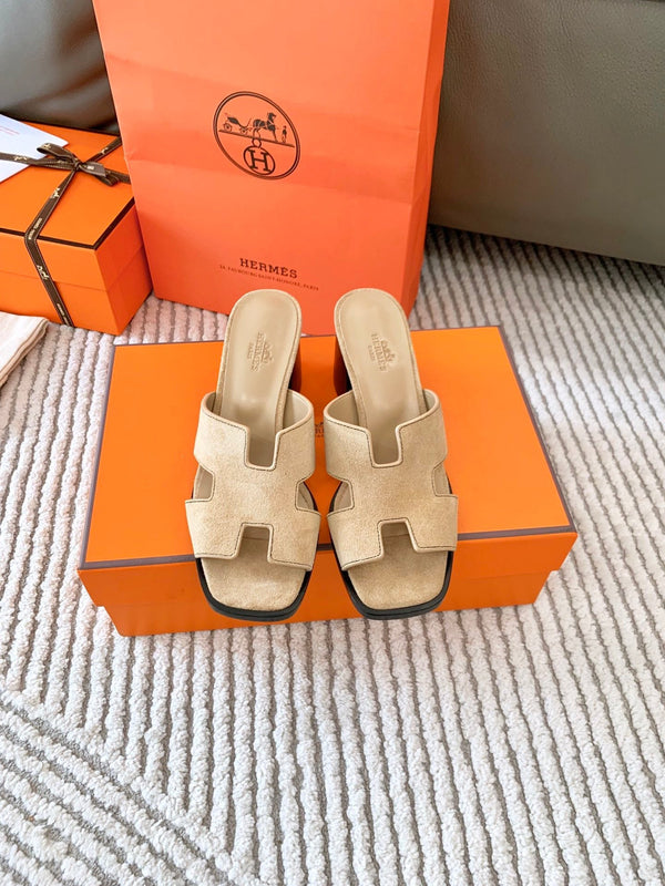 Sandalo HM Helia 60 in pelle scamosciata beige 963255