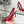 J'Adior Slingback Pump 95mm In Red Floral Embroidered Lace Fabric 100846