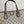 OPHIDIA SMALL TOTE BAG 31 BEIGE CANVAS AND BROWN CALFSKIN