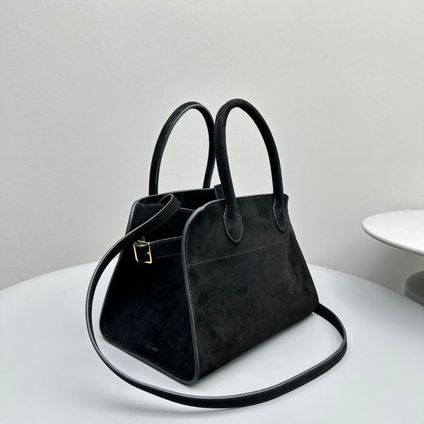 The Row Margaux 10 26cm Tote Bag In Suede