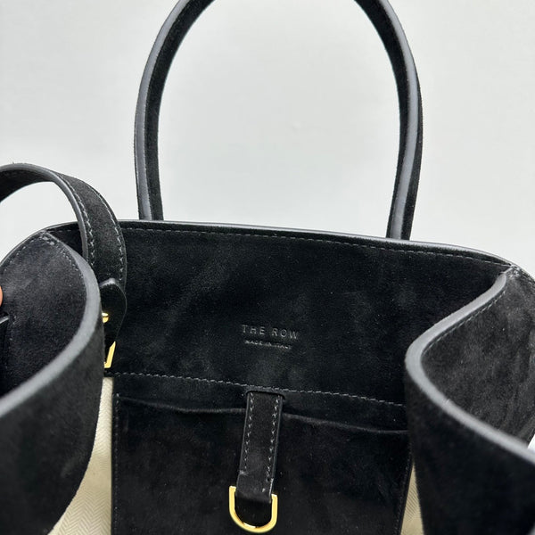 The Row Margaux 10 26cm Tote Bag In Suede