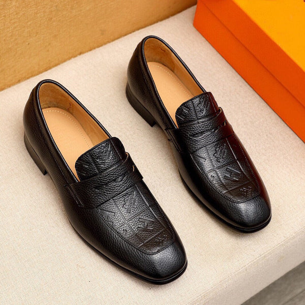 HM HANDPAINTED LOAFER BLACK CALFSKIN