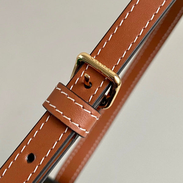 TRIOMPHE 22 BLACK PATTERN CALFSKIN