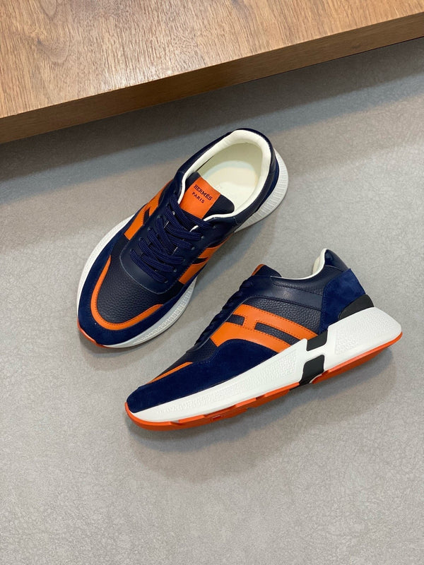 HM HOGAN SNEAKER NAVY CALFSKIN AND SUEDE