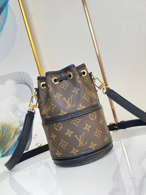 CANOA 20 IN TELA MONOGRAMMA MARRONE FERRAMENTA ORO