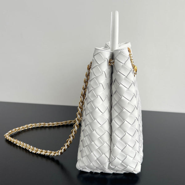 bv medium andiamo 32 pelle di agnello bianca 