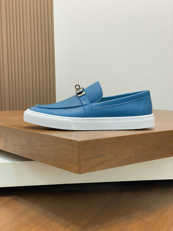 HM GAME SLIP-ON SNEAKER COBALT CALFSKIN