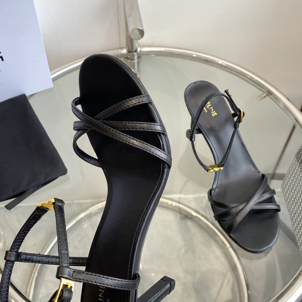 HIGH HEEL 65MM IN BLACK CALFSKIN