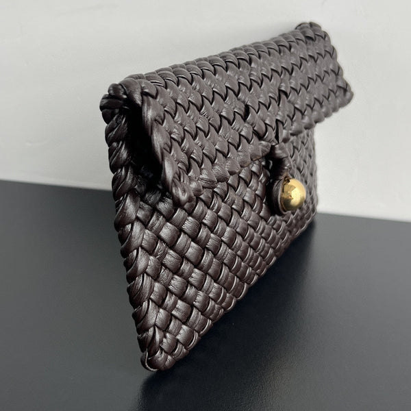 BORSA MINI COBBLE 20 IN PELLE DI AGNELLO MARRONE SCURO