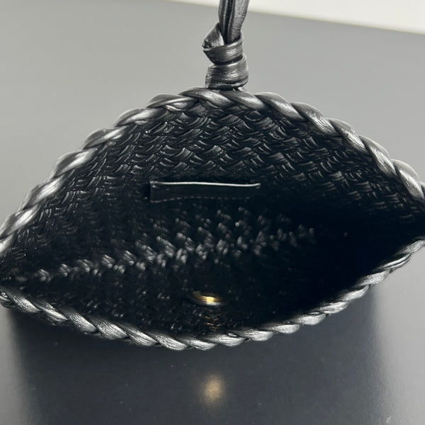 BORSA MINI COBBLE 20 IN PELLE DI AGNELLO NERA