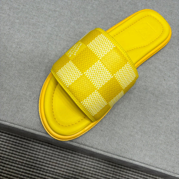 LV VENICE MULE SLIPPERS GIALLO LIMONE DAMIER