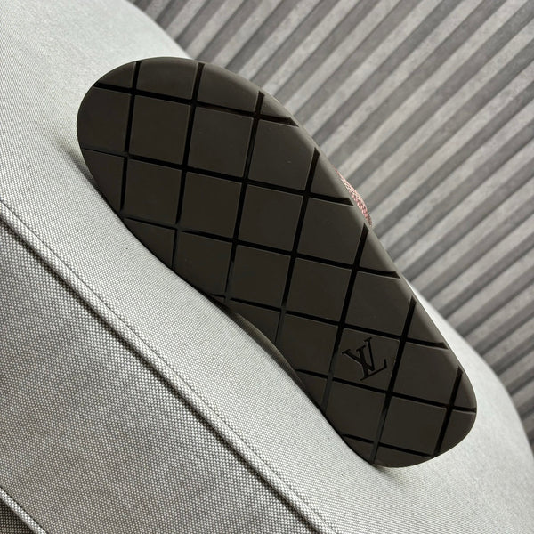 LV VENICE MULE SLIPPERS CARAMEL BROWN DAMIER