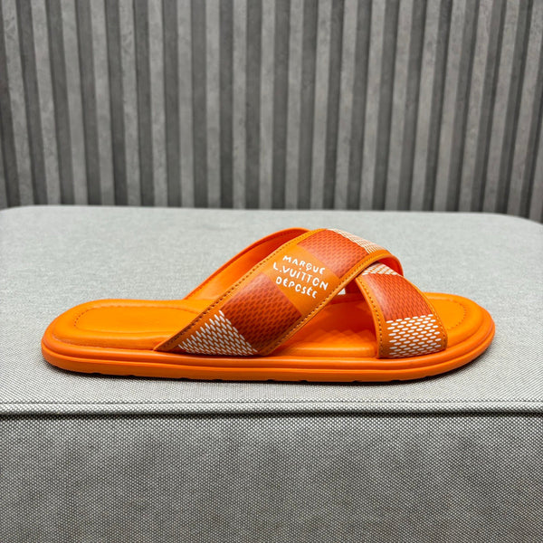 LV VENICE MULE SANDALS TIGER ORANGE
