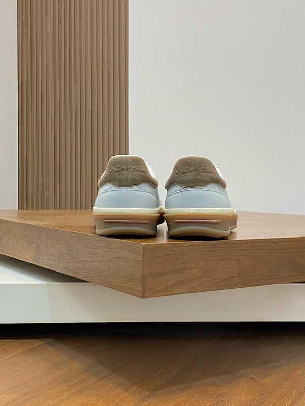 LP 360 TENNIS WALK SNEAKERS LIGHT GRAY MESH CALFSKIN