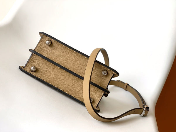 Borsa Peekaboo ISeeU Petite 20 Pelle marrone chiaro Shw 