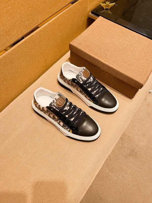 CD LOW TOP SNEAKER CHOCOLATE CALFSKIN