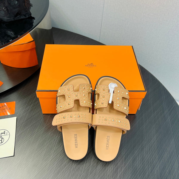 CHYPRE SANDAL LIGHT ORANGE CALFSKIN SPECIAL