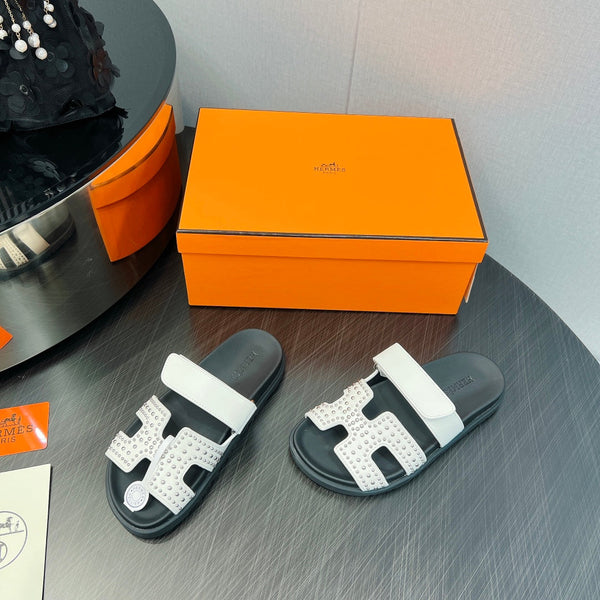 SANDALO CYPRUS BIANCO MIX NERO PELLE DI VITELLO STILIZZATA