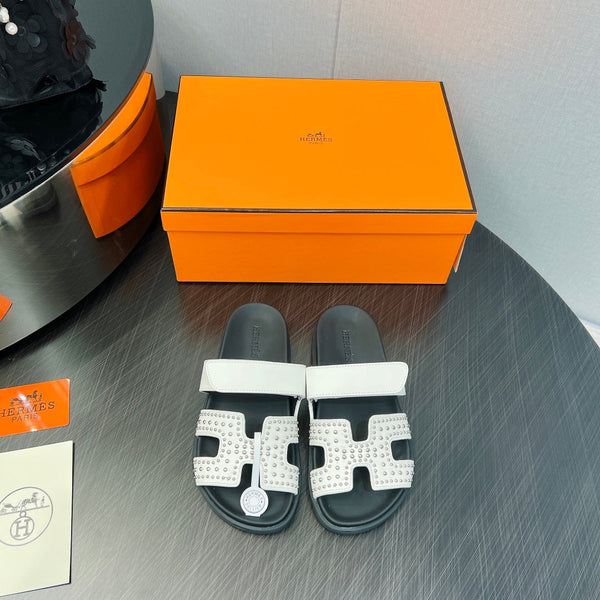 SANDALO CYPRUS BIANCO MIX NERO PELLE DI VITELLO STILIZZATA