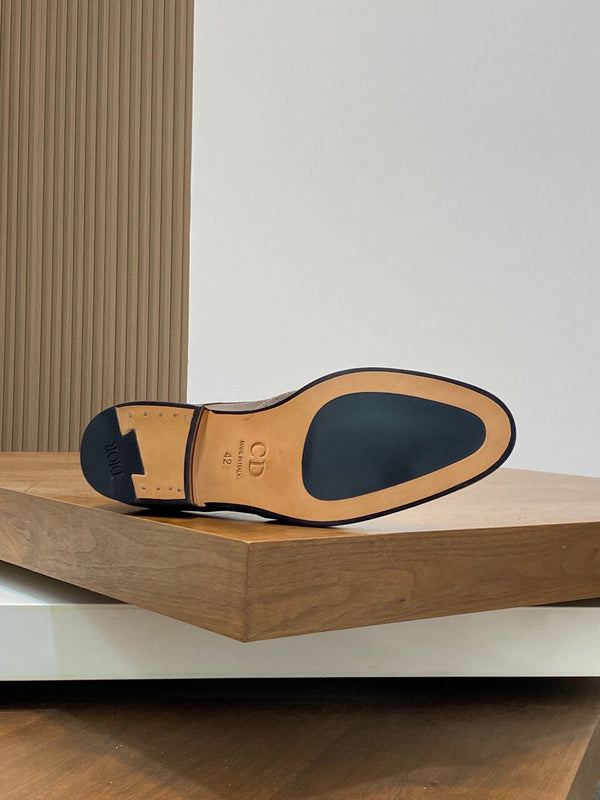 CD POINED TOE LONDON OXFORD CEDAR CALFSKIN