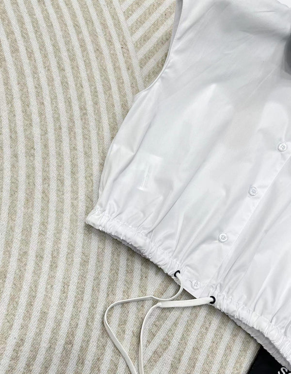 Completo gonna gilet senza maniche Miu