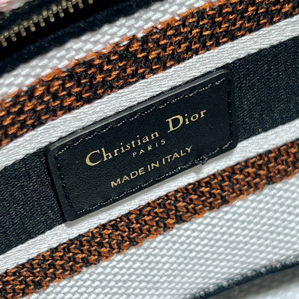 CD Floral White Lady Dior Bag Canvas 336682