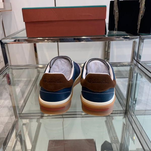 LP TENNIS WALK SNEAKERS IN PELLE DI VITELLO BLU MARINO