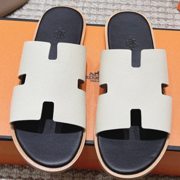 HM Izmir Sandals Ivory Calfskin 294944