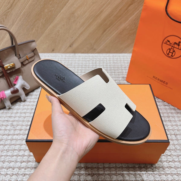 HM Izmir Sandals Ivory Calfskin 294944