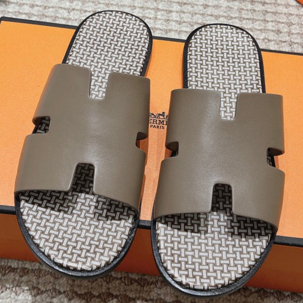 HM Izmir Sandals Etoupe Calfskin 294949