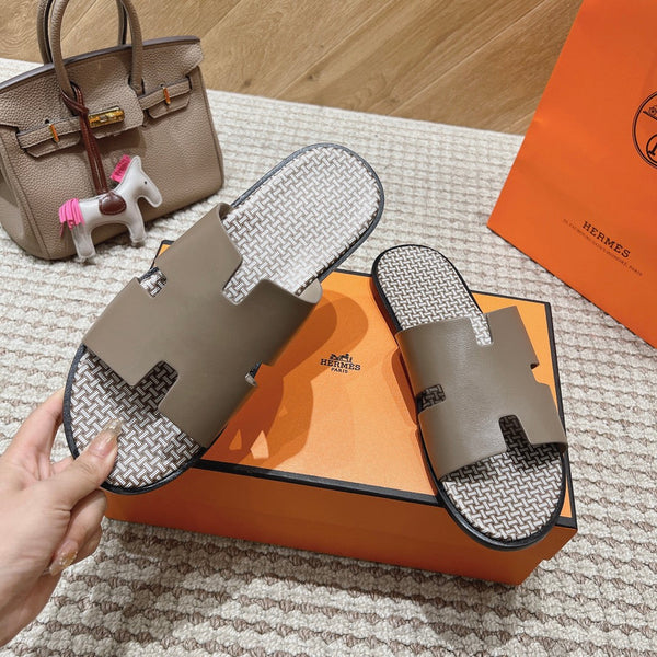 HM Izmir Sandals Etoupe Calfskin 294949