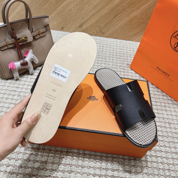 HM Izmir Sandals Black Calfskin 294950