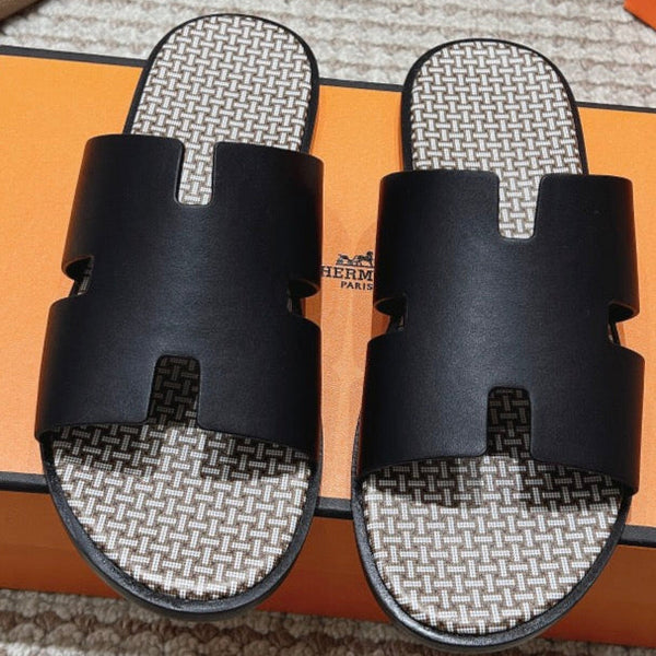 HM Izmir Sandals Black Calfskin 294950