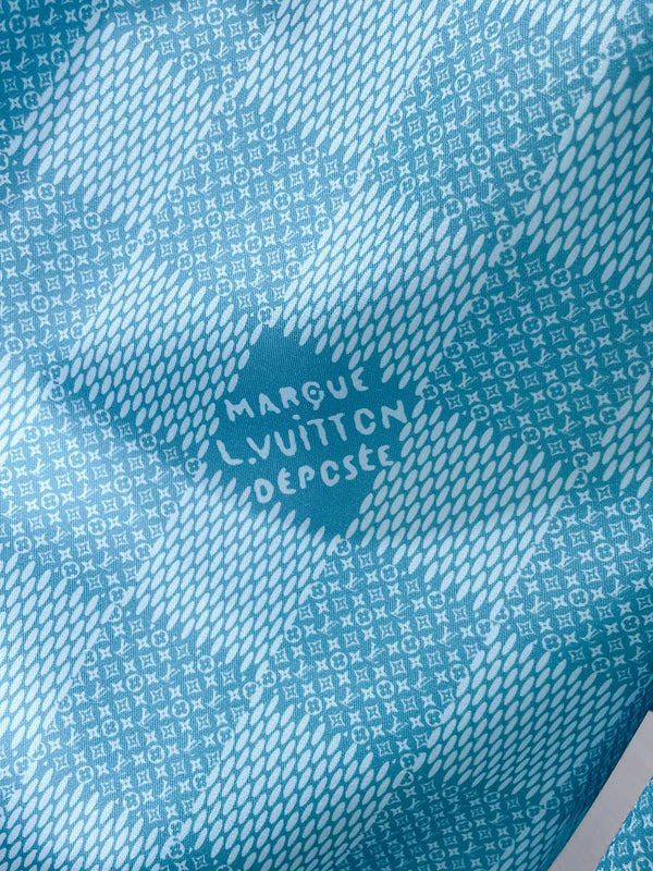 CAMICIA A MANICHE LUNGHE LV BLU DAMIER 238816