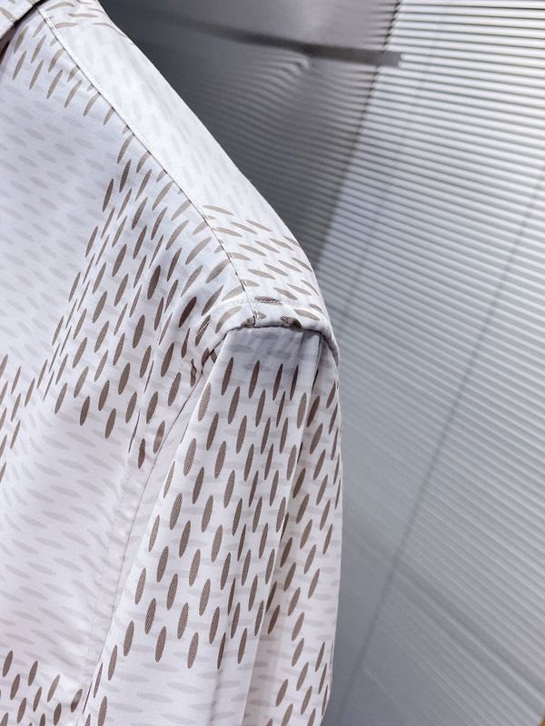 LV LONG-SLEEVED SHIRT IN WHITE DAMIER COTTON 238802