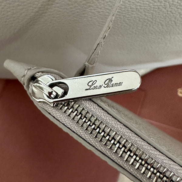 MEDIUM 36 BAG IN PALE GRAY CALFSKIN WITH SILVER HARDWARE