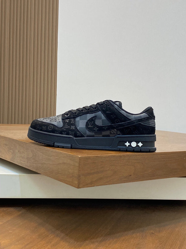 AIR TRAINER IN BLACK DAMIER CALFSKIN