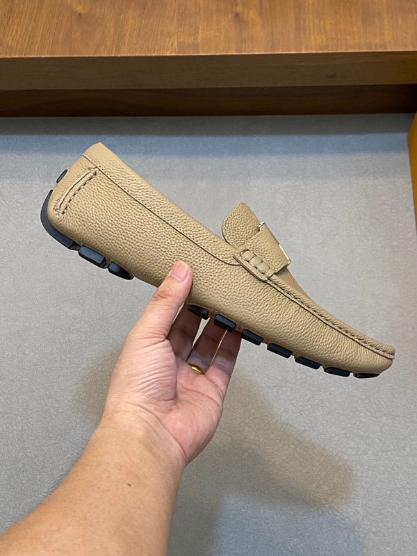 LV LOAFER IN DARK CREAM WRINKLE CALFSKIN