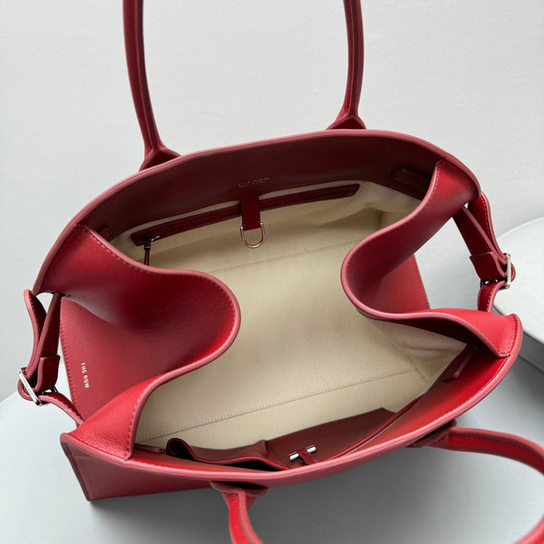 The Row Margaux 15 38cm Tote Bag In Smooth Calfskin