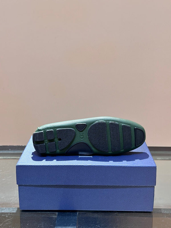 CD ODÉON LOAFER DARK GREEN CALFSKIN