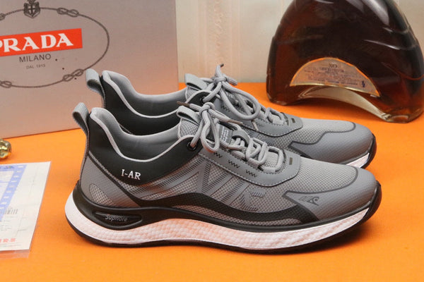 PRA SNEAKER IN GREY BREATHABLE KNIT FABRIC