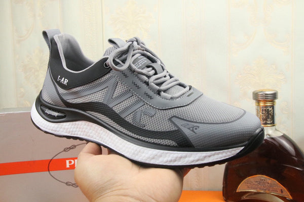 PRA SNEAKER IN GREY BREATHABLE KNIT FABRIC