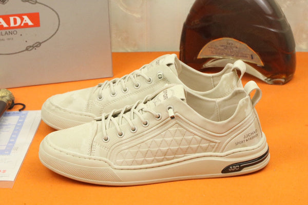 PRA SNEAKER IN BEIGE CARO SUEDE CALFSKIN