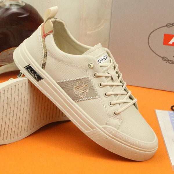 SCARPA DA STIVALETTO PRA IN PELLE DI VITELLO BEIGE CREMA E TESSUTO RICAMATO TAN