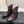 CC Short Boots 45mm In Brown Red Mix Black Quilted Lambskin And Glossy Cowhide 950033