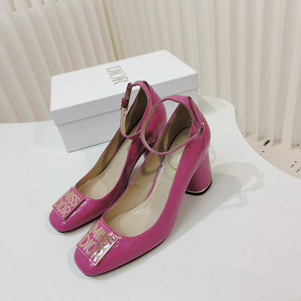 CD Miss Dior Pump 85mm In Deep Pink Cowhide 111337