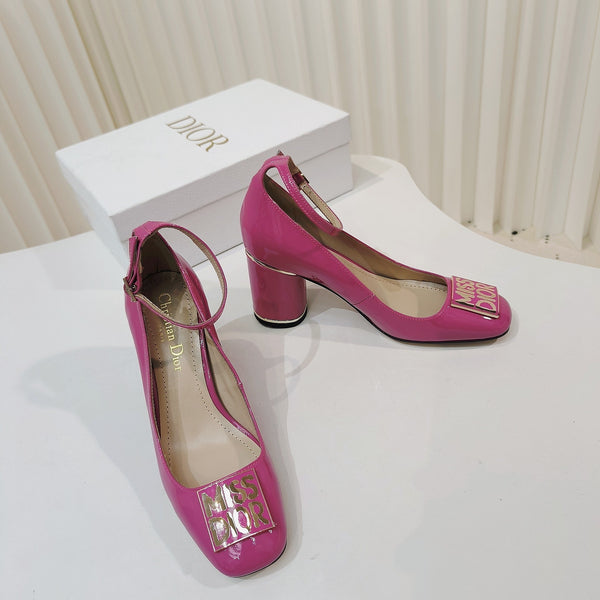 CD Miss Dior Pump 85mm In Deep Pink Cowhide 111337