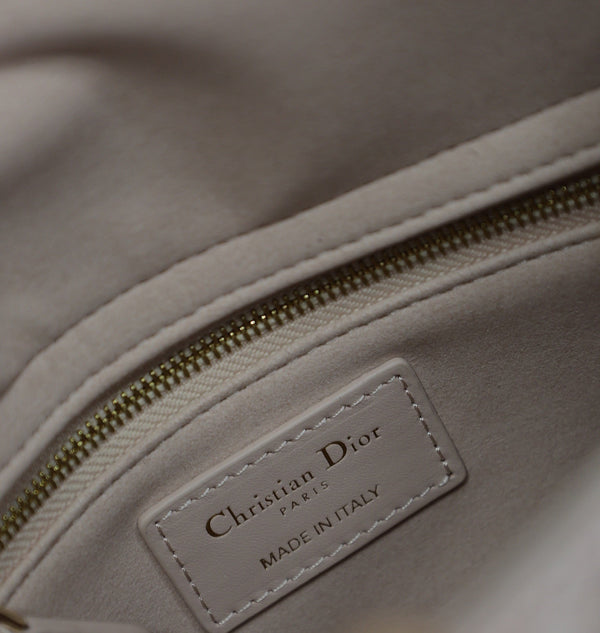 Lady Bag 17cm Pink Pale Green Lambksin