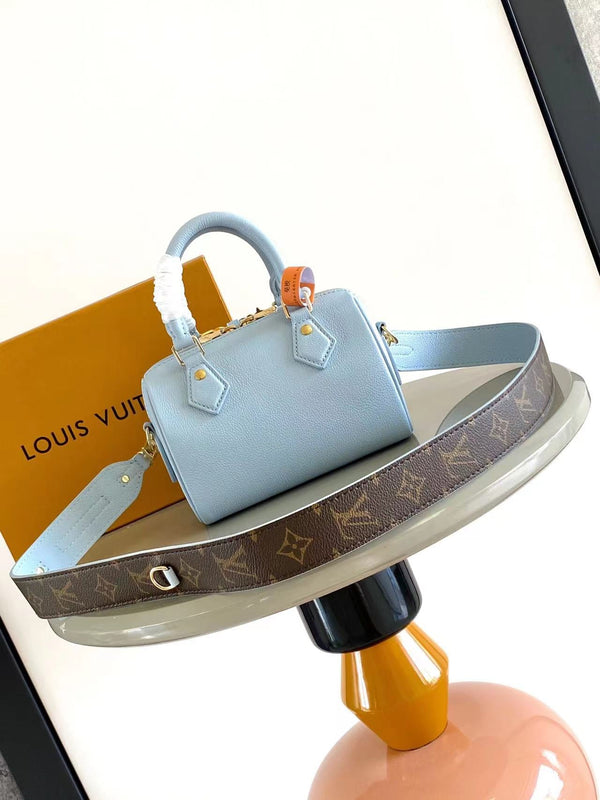 SPEEDY CROSSBODY 18 IN PELLE DI VITELLO BLUE HOUR